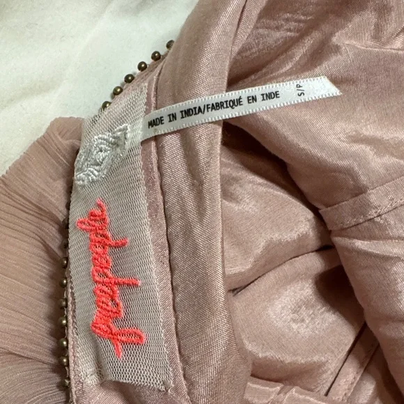 Free People Luna Pink Embellished  Mini Dress - Picture 10 of 10